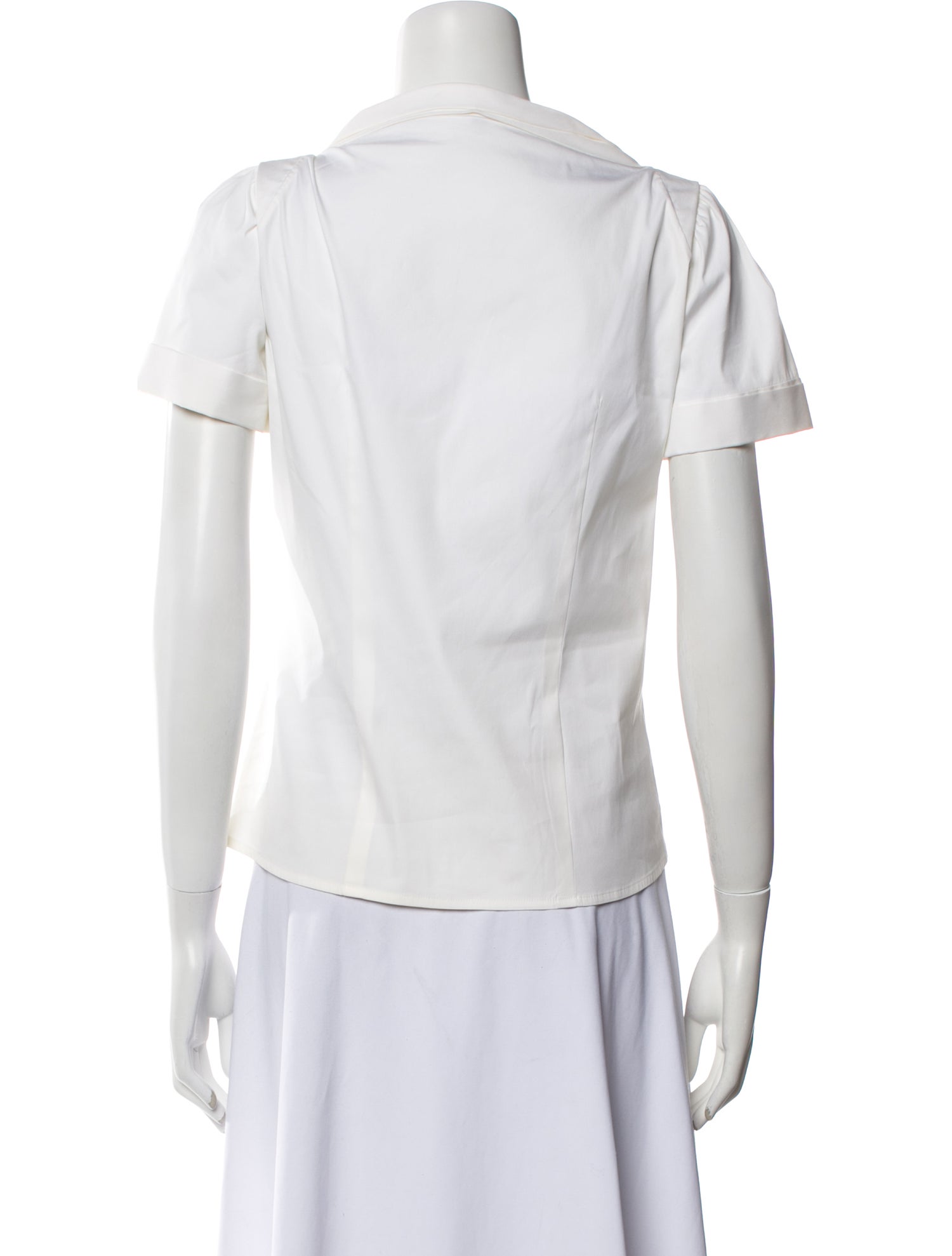 Gucci 2007 Square Neckline Button-Up Top